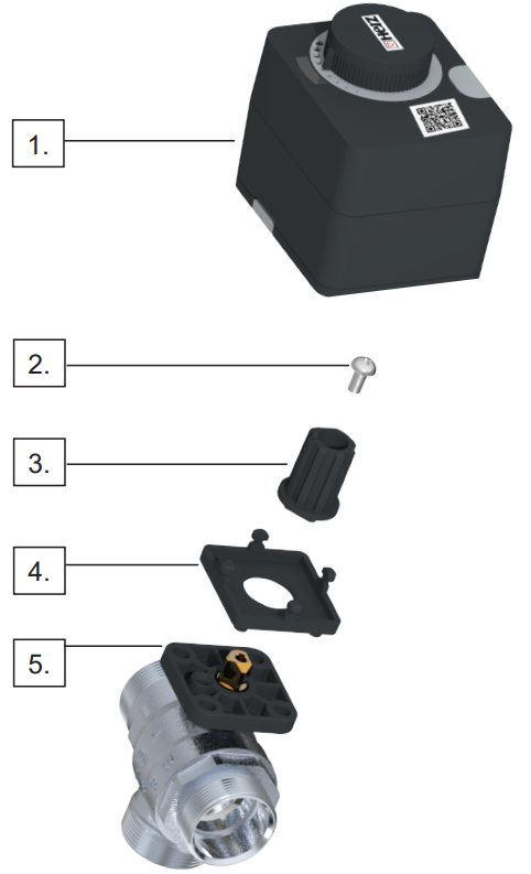ZONE VALVE - COMPRESSION ENDS HZ1 222 - HZ1 254 | VALVES WITH